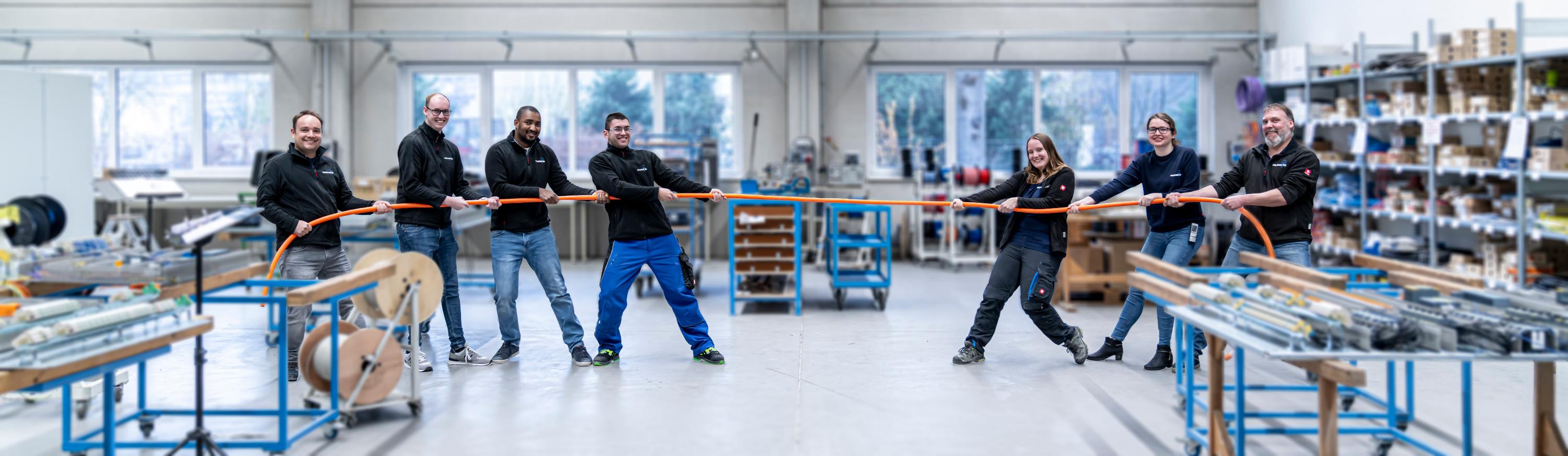 Elektro Hansmeier Seil ziehen, bewerben